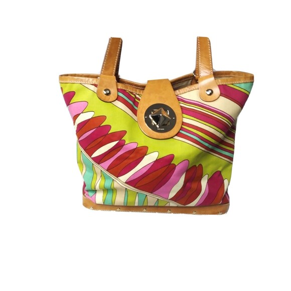 Kate Spade Cabana Palma Multi Tote Multicolor Canvas Tote Retail $225 - Picture 2 of 9